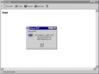 A Windows-like application made with php_dhtml and winApp